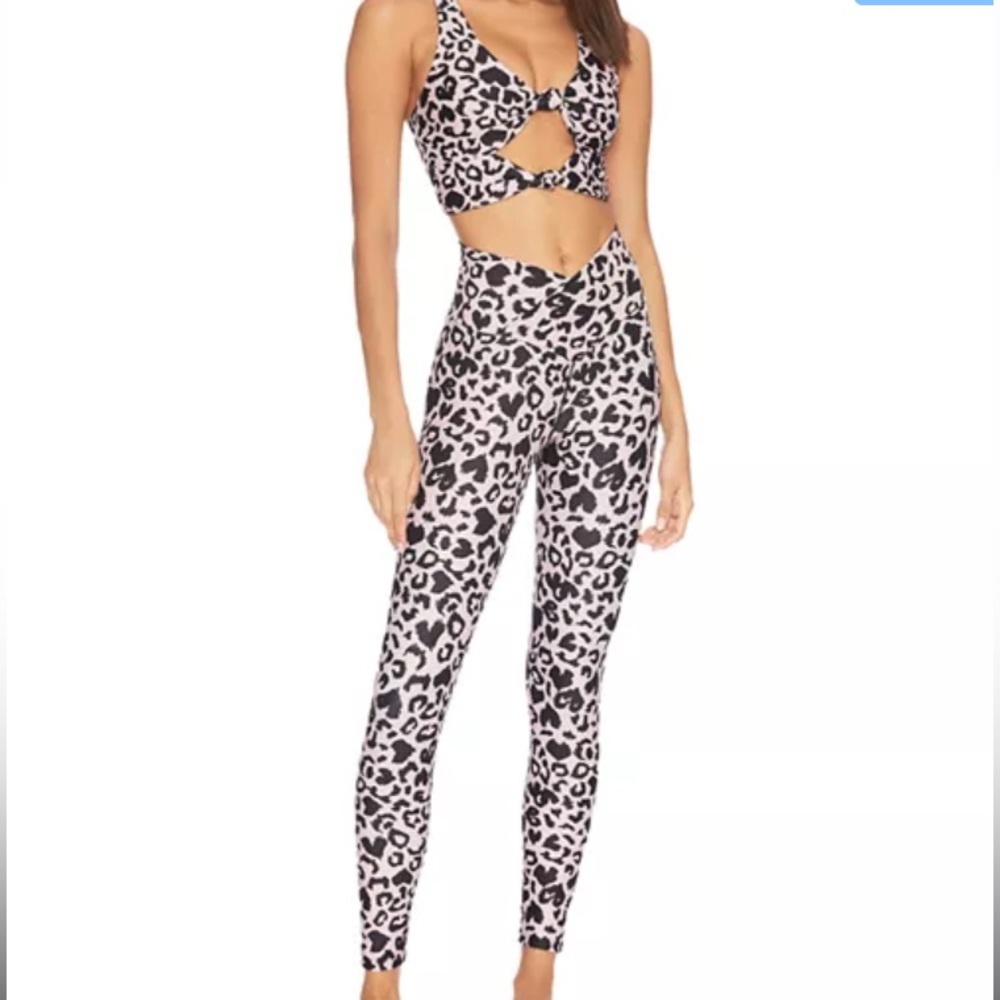 Beach Riot Cara Leggings Pink Leopard